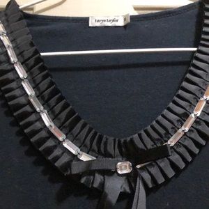 Black shirt with ruffles size m